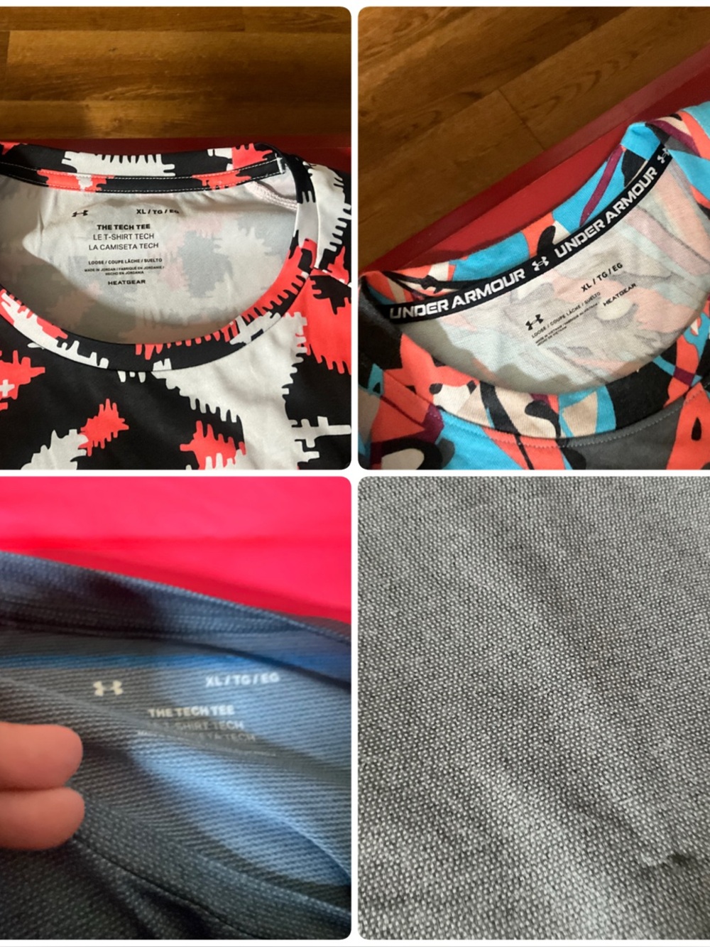 4 size X-Large men’s  under armour tshirts